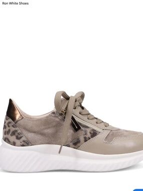 Ron White Zayla Leo Suede and Leather Sneaker